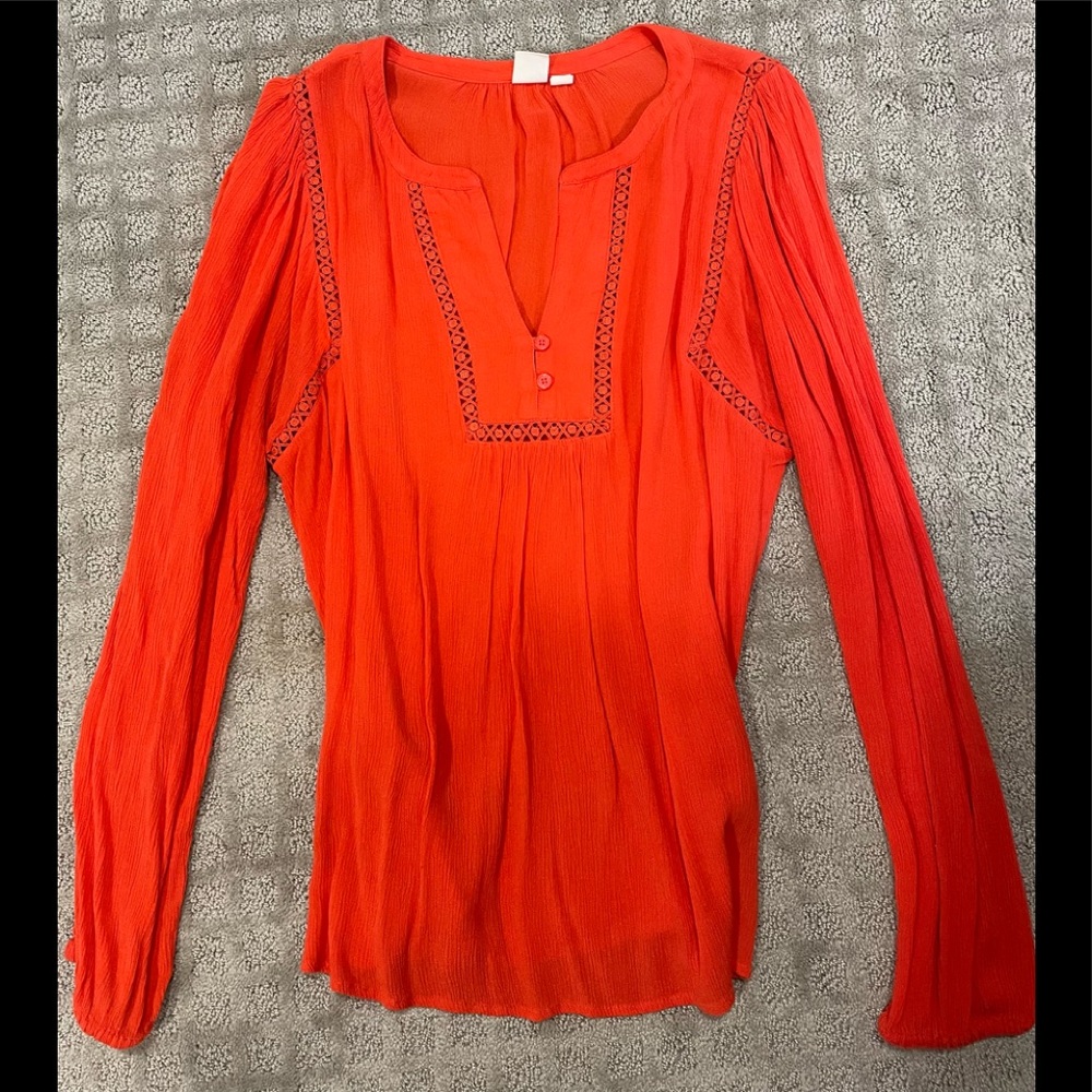 GAP BLOUSE - CORAL - EXCELLENT CONDITION